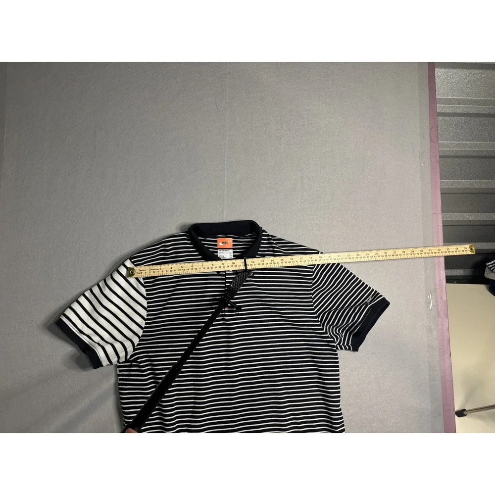 Nike Dri-FIT The Nike Polo Striped Men's XL Black/White